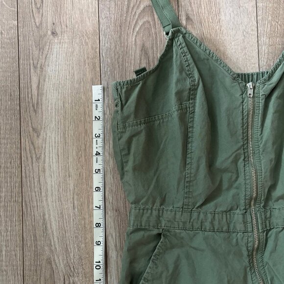 Universal Thread Maxi Cargo Jumpsuit Olive Green Womens Small Streetwear Y2K - Picture 9 of 15
